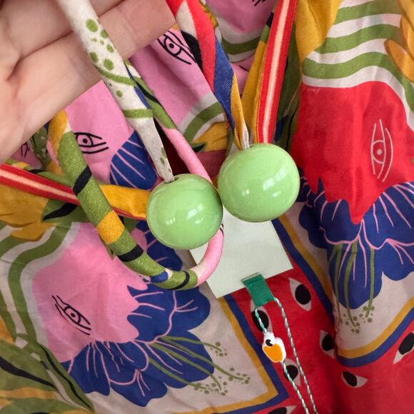 Farm Rio Sand Surreal Scarf Sleeveless Maxi Dress - Picture 7 of 8